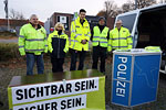 Gruppenbild von Polizei- und Verkehrswacht-Mitstreitern